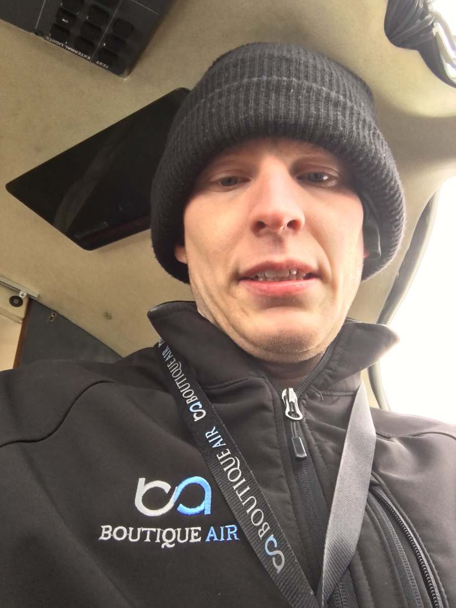 Ethan Collins in Boutique Air gear
